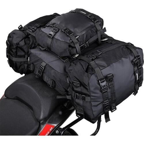 Universal Motorcycle Tail Bag Multi-Function Waterproof Motocross Rear Seat Bag Luggage Bag Riding Backpack 10L 20L 30L