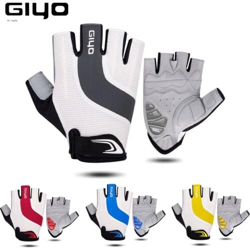 GIYO Bicycle Gloves Half Finger Outdoor Sports Gloves For Men Women Gel Pad Breathable MTB Road Racing Riding Cycling Gloves DH