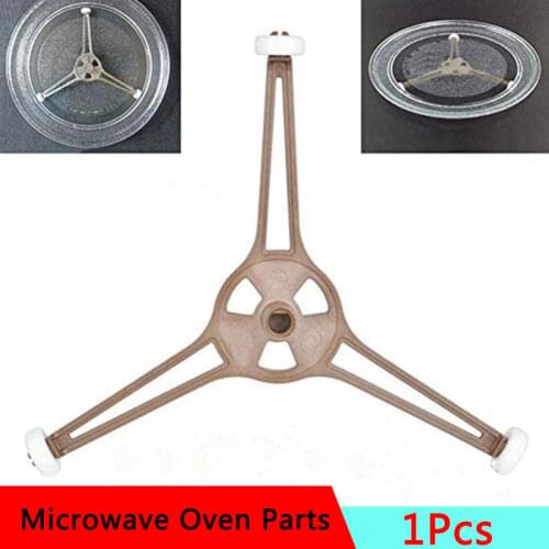 Microwave Turntable Ring Triple Arm Triangle Shaped Glass Plastic Plate Tray Support Roller Guide Stand Holder Microwave Parts