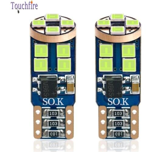 10PCS T10 W5W 194 Canbus Car Bulb 3030SMD 12LED Clearance Auto Parking Lamp Dome Position Reading License Plate Light Wholesale