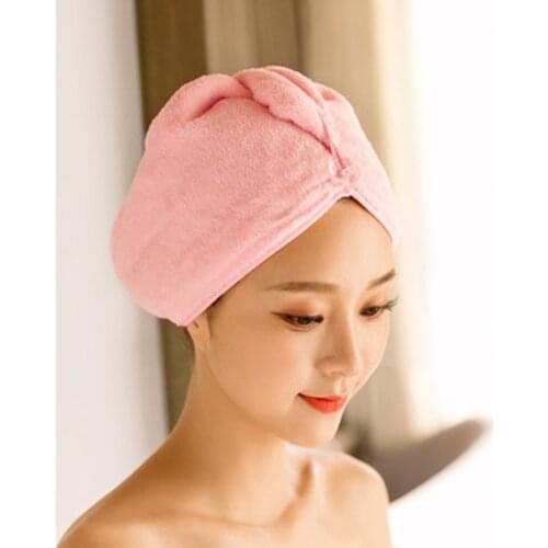 Absorbent Microfiber Hair Wrap Towel Drying Bath Spa Turban Shower Hair Drying Wrap Girls Quick Dry Hair Hat Cap Bathing Towels
