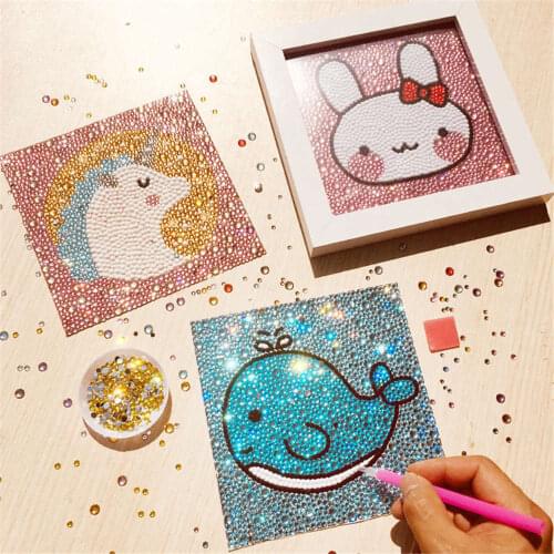 5D Diamond Painting For Children Kids DIY Diamond Mosaic Embroidery Cartoon Animal Cross Stitch Kits Home Decor Christmas Gifts