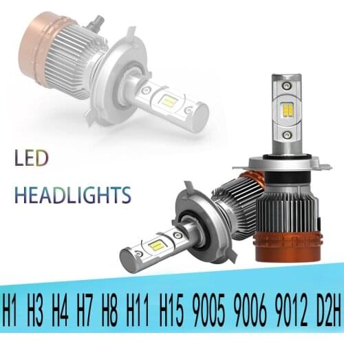 H1 H4 H7 H8 H9 9005 9006 HB3 HB4 5700K White Light Auto Headligh 2pcs Car Headlight AUTOMOBILE HEADLIGHT LED Bulbs