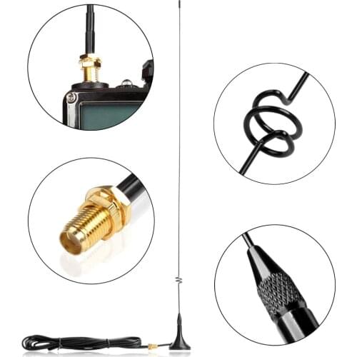 Baofeng Radio Car Antenna UT-108UV Gain Antenna SMA-F UHF VHF Magnetic Stand for Walkie Talkie UV-5R BF-888S UV-5RE UV-82