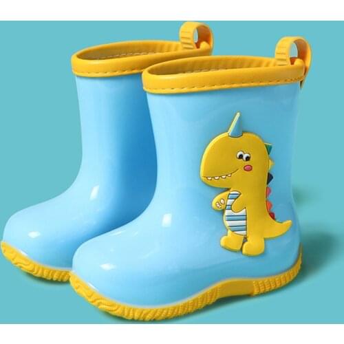 Cheap Items Baby Boys Girls Rain Water Shoes Boot Covers Protect Little Dinosaur Children Toddler Waterproof Boots Kids Non slip