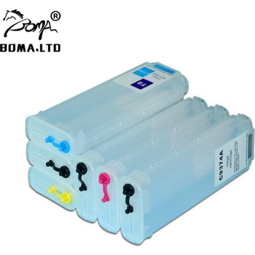 280ML With Auto Reset Chip Refill Ink Cartridge For HP HP72 72 Designjet T620 T2300 T770 T790 T795 T1200 C9403A C9370A-C9374A