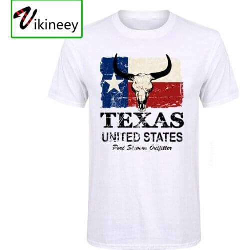 Cheap hot sale Wholesale Basic Retro Short Sleeve cotton USA America Texas Flag Men t shirt Vintage O-neck t-shirts