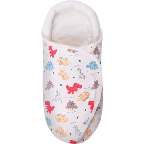 Newborn Baby Thick Swaddle, Dinosaur/Dog/Starry Sky Pattern Sleeping Wrap Blanket