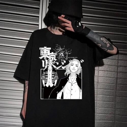 Tokyo Revengers Shirt Anime Mens Harajuku Short Sleeve Male T-shirt
