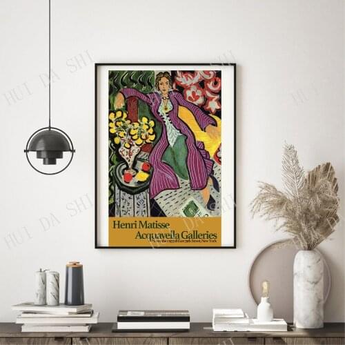 Matisse Art Print, Matisse Poster Woman in Purple Coat, Matisse Exhibition Poster, Matisse Printable, Women Art, Women Portrait