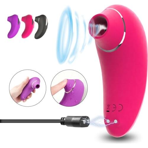 Sex Sucking Toys Vibrator Powerful Clitoris Sucker Oral Licking Tongue Vibrating Sex Toys for Women Clitoris Vagina Stimulator