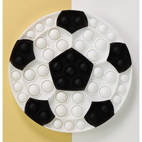 Hot Football Kids Push Bubble Sensory Fidget Toys Stress Relief Squishy Autisim Special Game Antistress Fidget Toy for Adult