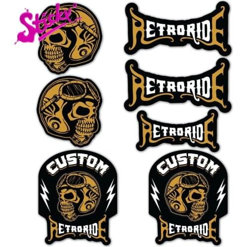 STICKY Custom RetroRide Badge Brand Car Sticker Decal Decor For Bicycle Motorcycle Accessories Laptop Helmet Trunk Wall