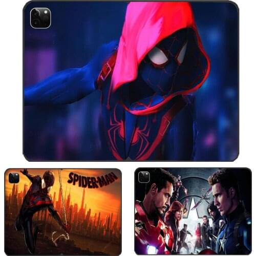 Marvel Avengers Spider-Man Captain America Iron Man iPad Case For i Pad 10.2 Case Hunter X Hunter Soft Silicone Back Funda Prote