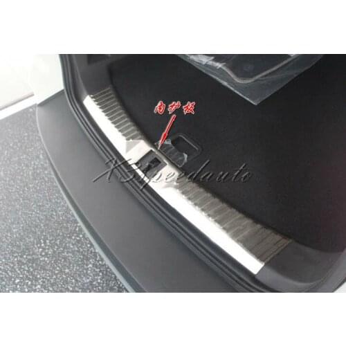 Stainless Steel Inside Rear Bumper Door Sill Plate For Ford Escape Kuga 2013