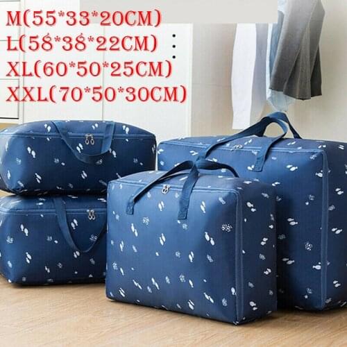 New Waterproof Portable Clothes Storage Bag Organizer Folding Closet Organizer For Pillow Quilt Blanket Quilt Bag Home Organizer