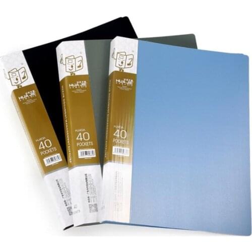 1PC new A4 Display Book 10~100 Page Transparent Insert Folder Document Storage Bag for Bank Campus File Office Workplace Family