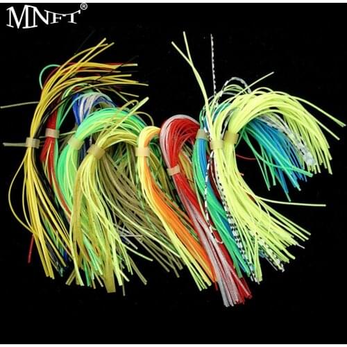 MNFT Fly Tying Rubber Threads Skirts Silicone Straps For Flies Lure Beard Wire