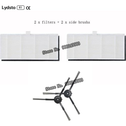 Replaceable Accessories Parts Dust Bags Rolling Side Brushes HEPA Filters Disposable Mops Cloths For Lydsto R1 Vacuum Cleaner