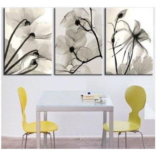 MODERN ABSTRACT Home WALL ART OIL PAINTING ON CANVAS simple flower free shipping no framed
