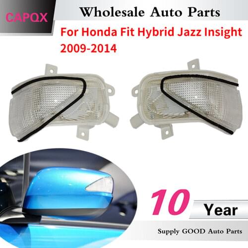 CAPQX 2PCS Rearview mirror LED turn signal Flashes light lamp 34300-TG5-H01 For FIT FIT HYBRID JAZZ INSIGHT 2009-2014