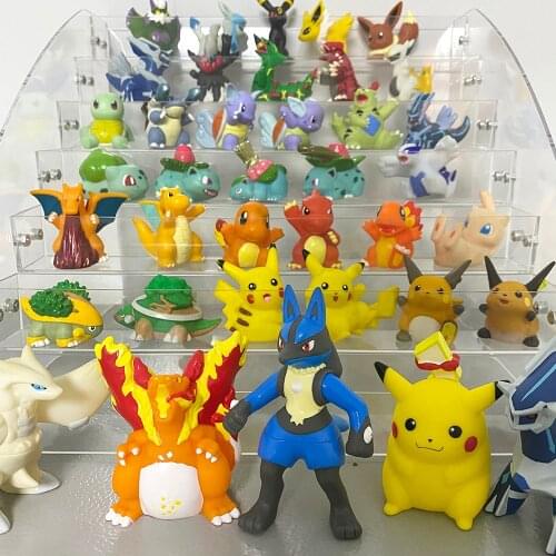 TAKARA TOMY Pokemon Finger Puppet Gigantamax Pikachu Charizard Lucario Darkrai Rayquaza Cute Action Figure Model Hollow Toys