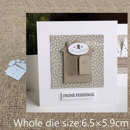 New Design Craft Metal die cuts Cutting Die lovely house tree decoration scrapbooking Album Paper Card Craft Embossing die cuts