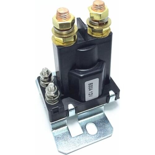 1PC 12V/24VDC 500A AMP 4 Pin Relay On/Off Car Auto Power Switch Plastic Double Batteries Isolator for Forklift Engineering