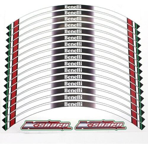 16 X Thick Edge Outer Rim Sticker Stripe Decals FIT BENELLI BENELLI