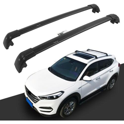 2 PCS Aluminum Cross Bar fit for Volkswagen VW Tiguan 2017 2018 2019 2020 Roof Rail Rack Luggage Baggage