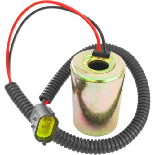 Excavator accessories For DOOSAN DH60-5/7 DX DAEWOO Electromagnetic coil Solenoid valve 12V Small plug