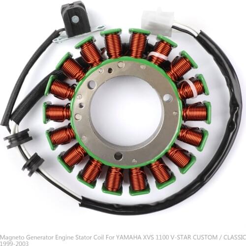 Areyourshop for Yamaha XVS1100 VStar 00-03 5EL-81410-00 5EL-81410-01 Magneto Generator Engine Stator Coil
