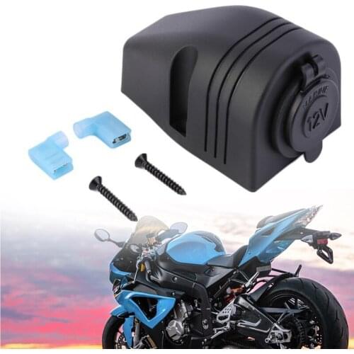 12V Surface Mount Car Boat Cigarette Lighter Socket Power Plug with Dustproof Cover Motorbike Part Car Motorcycle Modification