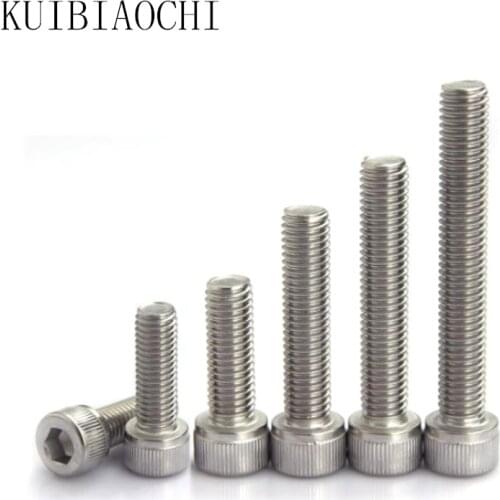 M5 Bolt M5 Screw Stainless Steel Hex Socket Cap Screw 304 Stainless Allen Bolt DIN912 M5*6/8/10/12-100