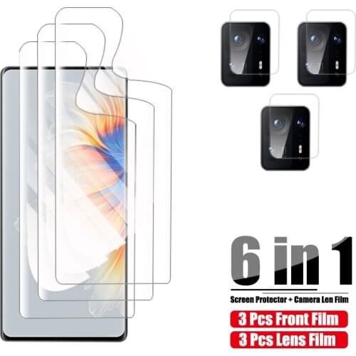 Full Curved Hydrogel Protective Film For Xiaomi Mix 4 Screen Protector On For XiaomiMix4 Xaomi Camera Lens Glass Xiomi Mix4