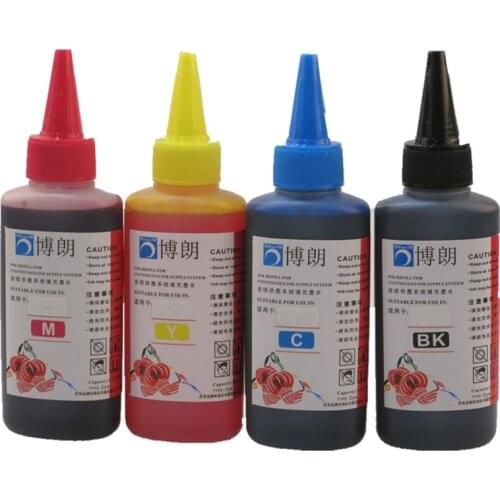 400ML Universal Refill Ink kit for Epson Printer Dye Ink tank all model 4 color CISS Cartridge each bottle 100ml