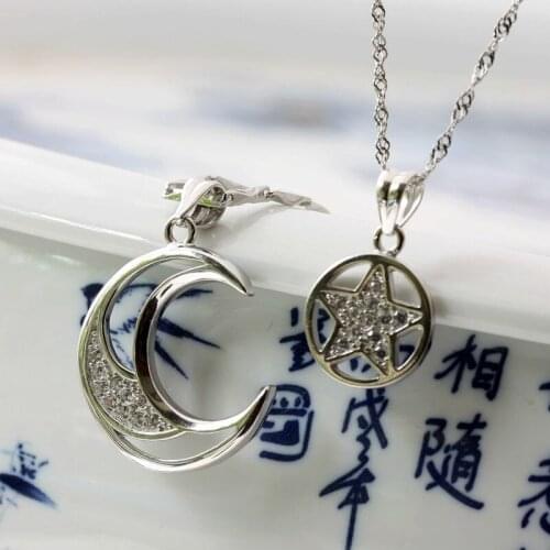 New Collier Necklace & Pendant Pieces Broke Two Best Friend Friendship or Lover Jewelry Collares I Love You To The Moon And Back