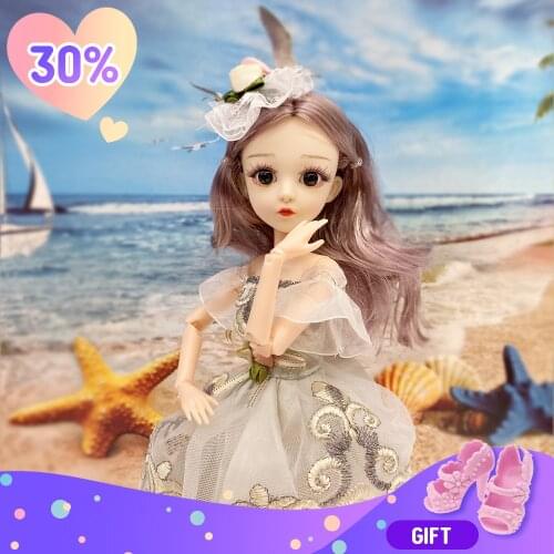 38cm BJD doll set high simulation delicate cute childrens toy gift beauty girl makeup cosplay doll accessories