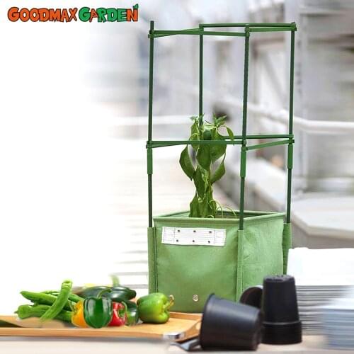 7 Gallon Pepper Grow Bags with 4 Holes Gardening for Garden and Vegetable Patch Climbing Vines Plant Flowerpots Without Stand