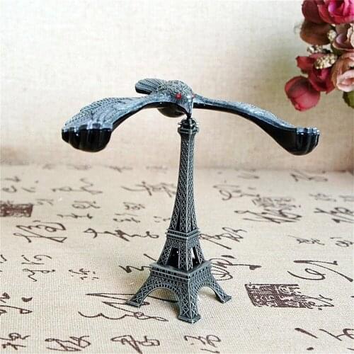 Alloy Balance Bird Eiffel Tower Model Balance Eagle Tabletop Decoration Kids Teens Gift DIY Craft Ornament 20.5x15.5x19cm