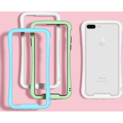 Soft bumper for iPhone 8 Plus case TPU Silicone Anti-Knock case for iPhone 7 bumper for iPhone 6 case for iPhone 6S Plus cover