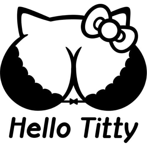 MIGNATIS - Hello Titty-Hello Bust-Chicken Sticker Paste Mural Art Decal For Car Window Loptop Decoration Vinyl stickers Waterpro