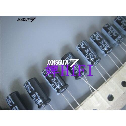 20PCS NEW RUBYCON ZLJ 25V470UF 8X16MM Aluminum electrolytic capacitors 470uF/25v 105 degrees 470UF 25V