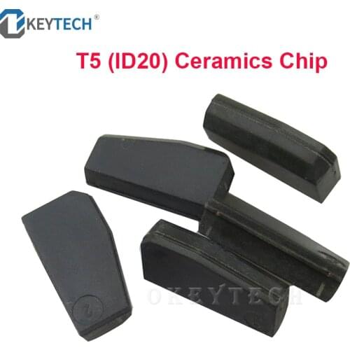 OkeyTech 5/10PCS Professional ID T5-20 Transponder Chip Blank Carbon T5 Cloneable Cemamic Chip for Locksmith Tool Car Key Chip