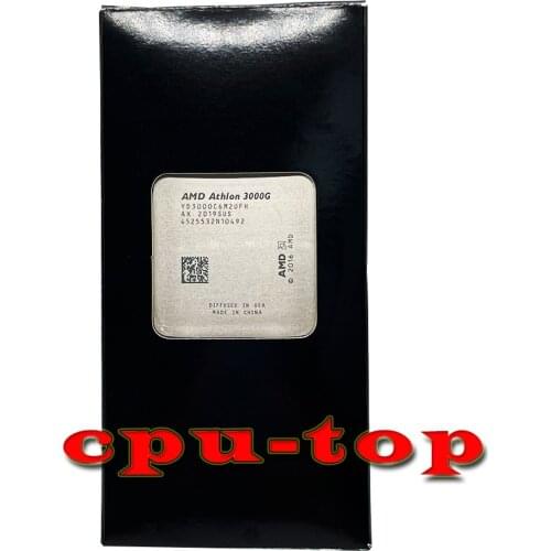 AMD Athlon 3000G X2 3000G 3.5 GHz Dual-Core Quad-Thread CPU Processor YD3000C6M2OFH Socket AM4 New but without the cooler
