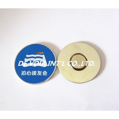 Metal pin badge manufacturer, enamel metal badge with magnet
