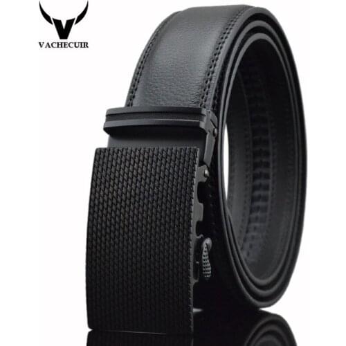 Luxury Top Cow Genuine Leather Belt Men High Quality Mens Belts Automatic Buckle Waistband for Male Strap W38