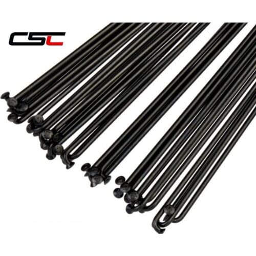 D T champion spoke 2.0 round spoke from 210-310mm length for choose J-bend /straight pull head spokes black colour