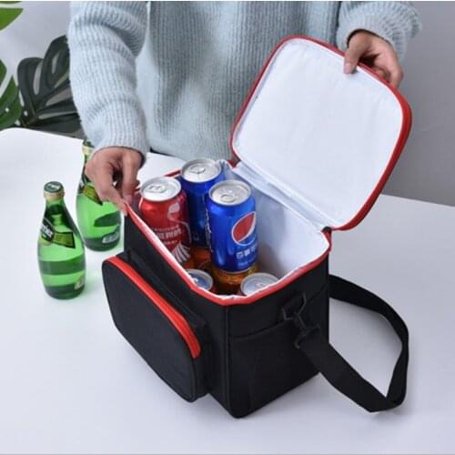 Thickened Square Lunch Box Large Capacity Work Lunch Bag Outdoor Picnic Insulation bag Students Fresh keeping Cool Bag