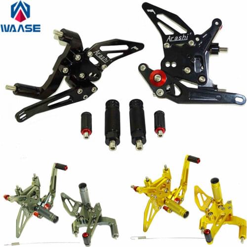 CNC Aluminium Adjustable Rider Rear Sets Rearset Footrest Foot Rest Pegs Black For DUCATI 1199 Panigale R/S 2012 2013 2014 2015